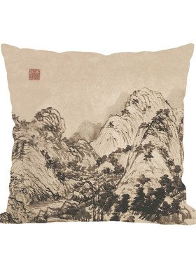富春山红木家具中国靠枕