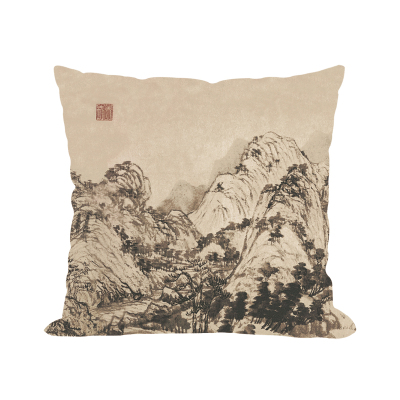 富春山红木家具中国靠枕