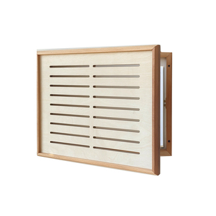 榉木全实木百叶装饰遮盖箱多媒体集线箱弱电箱配电箱光纤网络线盒