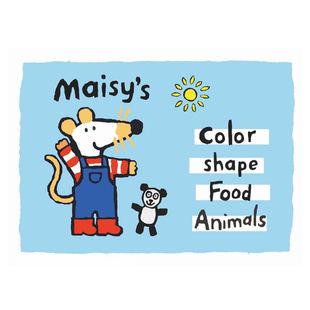 Maisy小鼠波波安静书亲子互动游戏DIY手工贴纸书宝宝英语早教启蒙