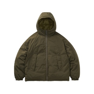 [两面穿]714street冬季山系户外防水棉服三防连帽外套工装夹克男