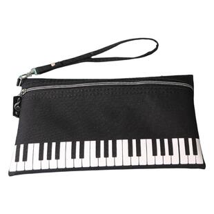 钢琴手腕笔袋小学生音符铅笔文具袋便携收纳化妆手机手提包小礼品