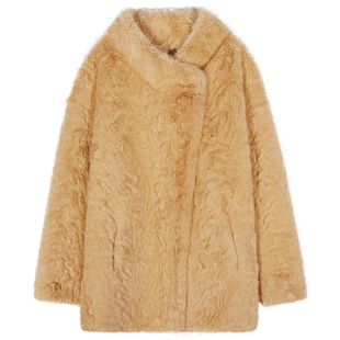 今屿花花 皮草外套女2025新款环保皮毛一体毛毛外套仿皮草小个子