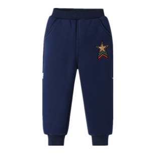 儿童加绒加厚冬裤子2024新款3岁9宝宝保暖裤宽松款棉裤新品热卖