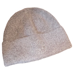 kitty冬季烫钻针织毛线帽保暖冷帽冬帽白色女儿童大童帽子大头围