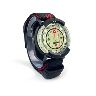 Kanpas腕表式户外运动潜水指南针夜光防水便携登山骑行捕捞指北针