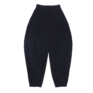 2025白色坠感薄款哈伦裤女裤灯笼裤垮裤垂感加肥冰丝大档裤休闲裤