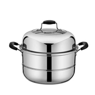 包邮不锈钢复底蒸锅电磁炉用2层多用大蒸锅汤锅28-40cm无磁闷罐锅