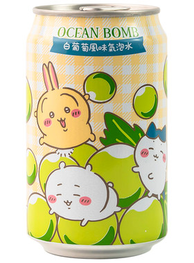 唐吉坷德也有卖OCEAN BOMB吉伊卡哇柚子蜜桃葡萄风味气泡水330ml