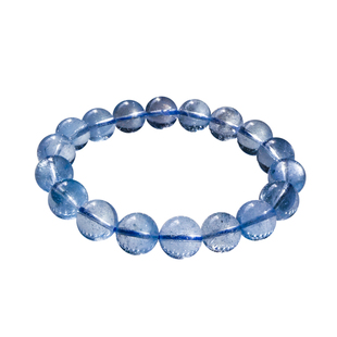 PLSTONE普琳丝天然尼泊尔伦敦蓝帝王瑞士蓝色托帕石手链手串女男