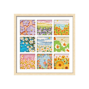 ks十字绣2026年新款春日颂简约现代自己绣手工绣线绣客厅卧室挂画