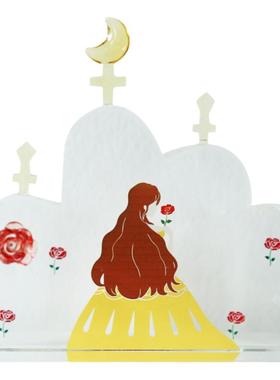 七隐月亮公主城堡玻璃摆件