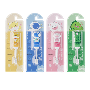 儿童卡通牙刷宝宝0-5岁万根软毛护齿幼儿乳牙训练刷硅胶萌趣造型