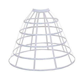 镂空鸟笼撑五层lolita鱼骨钢圈暴力裙撑钟形撑A字洋装黑白撑