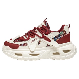 森马网红爆款男鞋冬季运动休闲高级感小白鞋男款厚底增高老爹潮鞋