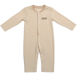 英国natures purest连体衣婴儿春秋爬爬服男女宝宝彩棉哈衣四季