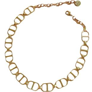 欧美夸张项链女配饰ins猪鼻子锁骨脖颈链choker短高级感轻奢小众