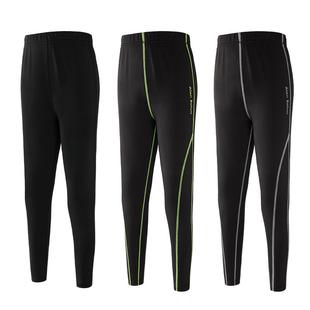 儿童保暖运动裤男童秋冬季加绒加厚中大童内穿裤子篮球训练打底裤