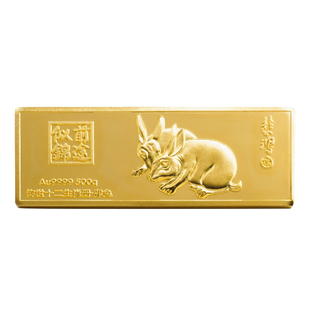 铜镀金老虎生肖金条 农行博世金仿真样品金条金砖 金店摆饰道具