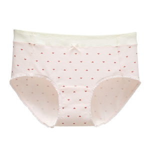 六只兔子三条装A类棉内裤女10A抑菌加长全棉裆中腰不夹臀三角裤