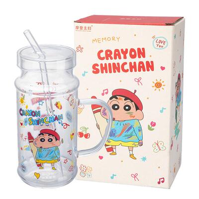 【摩登主妇&蜡笔小新】玻璃水杯