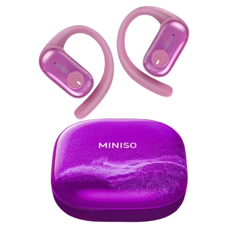 MINISO开放式荧光带流沙效果耳机