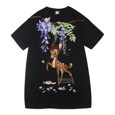 EdHardyX小鹿烫钻女士连身裙t恤