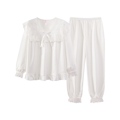 芬腾春秋季女士睡衣纯棉家居服