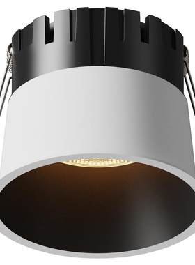 极窄边框射灯山丘防眩LED嵌入式55开孔智能筒灯3500K客厅无主灯