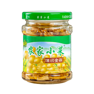 好菜郎农家小菜油焖金针菇150g*6瓶装即食罐头下酒菜冷盘凉菜
