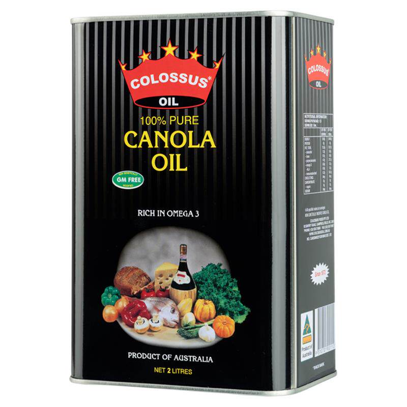富含Omega3澳洲原装进口COLOSSUS非转基因芥花籽油食用油菜籽油2L