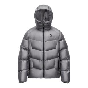 骆驼羽神女装鹅绒羽绒服短款2025冬新款保暖加厚连帽羽绒鹅绒外套