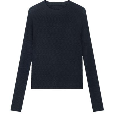 blueerdos100%绵羊毛针织套衫