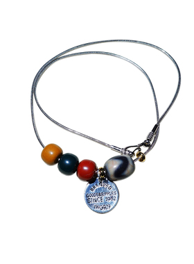 026银链天珠玛瑙红绿灯国潮项链