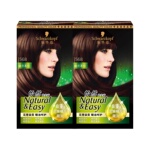 施华蔻染发膏染发剂怡然精油自己在家染植物纯染膏盖白2盒