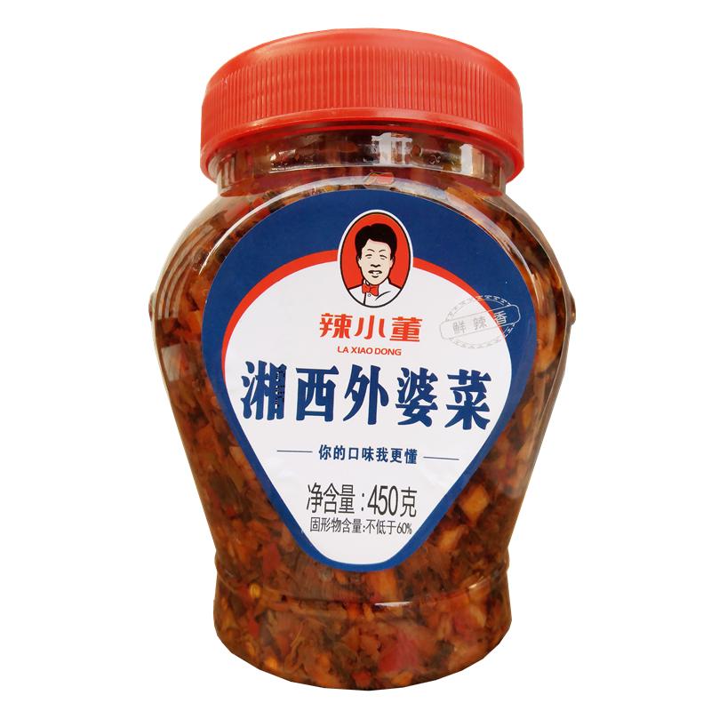 湖南特产湘西外婆菜正宗下饭菜450克瓶装即食酱菜香辣萝卜干咸菜