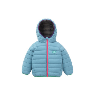 [90绒子]齐齐熊宝宝轻薄排骨羽绒服红色新年男童外套保暖儿童冬装