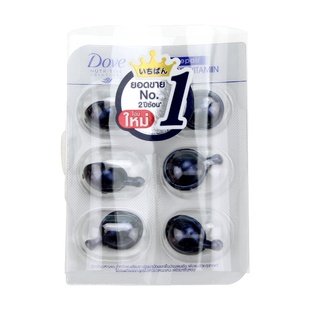 拒绝毛躁干枯~泰国DOVE多芬免洗护发精油胶囊发油柔顺6粒修复滋养