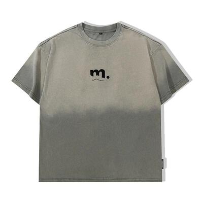 宸轩短袖复古风胖子男装渐变