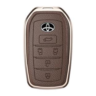 适用丰田塞纳钥匙套赛那格瑞维亚包埃尔法扣高档合金皮2024新款壳