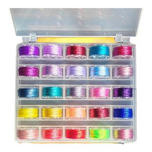 3股6股股线迷你套装分装线盒装编手绳手链项链绳的绕线较细