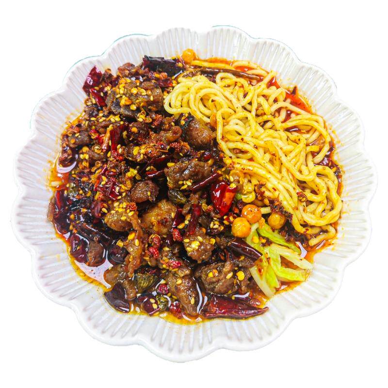 重庆辣子鸡面鲜面爽滑实体店味道