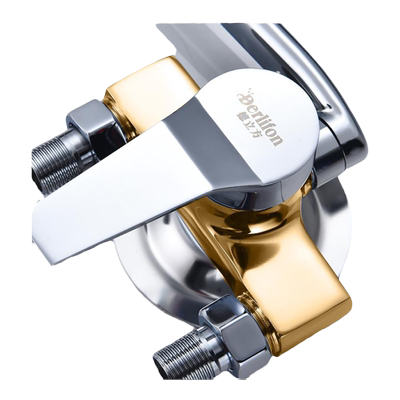 九牧王全铜明装厨房龙头冷热水槽