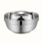 304不锈钢加厚双层食堂汤碗泡面饭碗家用成人儿童幼儿园防烫小碗