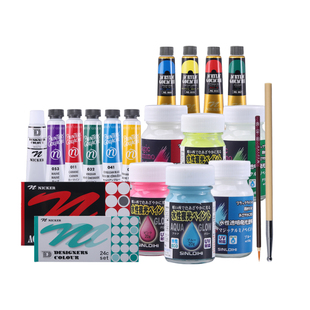 官方旗舰店 日本进口NICKER丙烯管状颜料50ml单支黑色白色自选管装霓嘉丙烯画专用工具不透明丙烯专业美术生