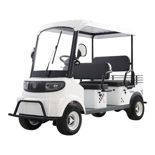 小巴士电动四轮车M8四座六座巡逻代步车接送民宿接驳景区观光车