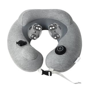 奥克斯充气u型枕颈部按摩仪颈椎按摩器坐车飞机u形枕护颈旅游神器