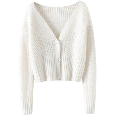 启超高端100%纯山羊绒衫