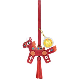 周大福韩美林马年生肖幻彩康祥黄金金章挂件(四肢可活动)R39274