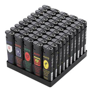 50只一整盒打火机防风耐用一次性批定发制订做印字创意个性男士潮